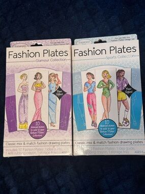 Lot 2 New In Box Fashion Plates Expansion Sets For Fashion Plates Design Set